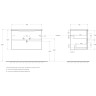 База под раковину BELBAGNO MARINO-CER-N-800-2C-SO-NL-P