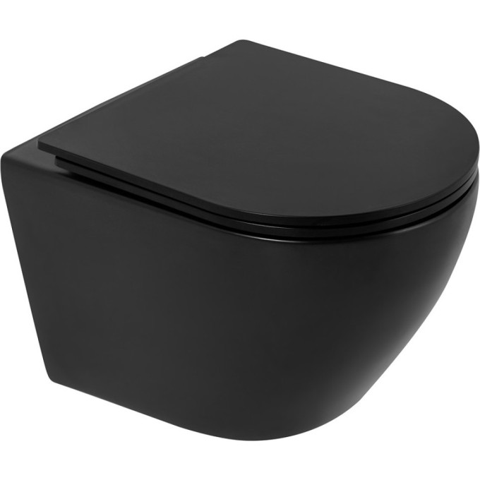 Подвесной безободковый унитаз BELBAGNO COLORATO BB062CHR-MB